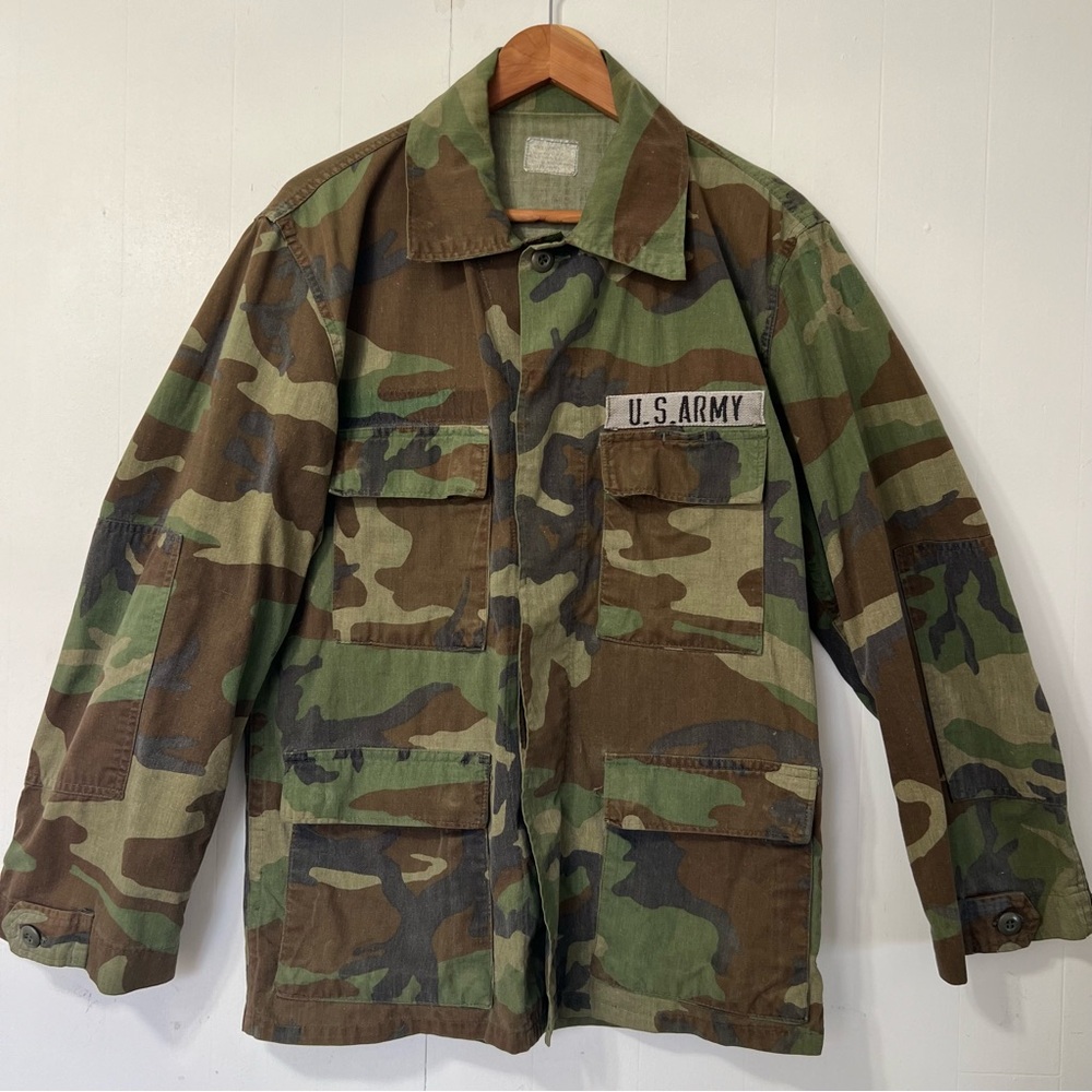 Vintage 80’s Army Camouflage Military Grunge Streetwear Jacket L